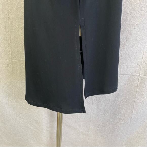 CLARA SUNWOO black Signature Cold Shoulder Tunic size Medium made in USA - Picture 3 of 12